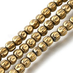 Electroplated Synthetic Non-magnetic Hematite Beads Strands&nbsp;G-C154-A01