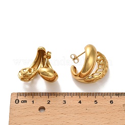 304 Stainless Steel Stud Earrings&nbsp;EJEW-P316-06G