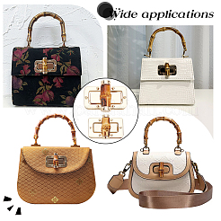 4 Pcs 2 Style Alloy Bag Twist Lock&nbsp;FIND-WR0008-04