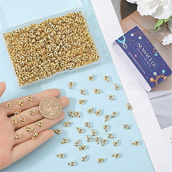 CCBプラスチックチューブベイル400個  ループベイル  ロンデル  ライトゴールド  9x4x6mm  穴：1.5~1.6mm  内径：3mm&nbsp;CCB-SC0001-28KC