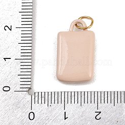 プリントされた304ステンレススチールペンダント  長方形チャーム  ゴールドカラー  太陽  20x12x4.5mm  丸カン：6x1ミリ  4.5mm内径&nbsp;X-STAS-B125-03B-G