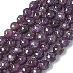 Natural Amethyst Beads Strands&nbsp;G-M445-8MM-01D