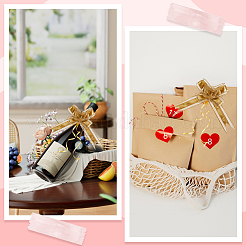 プラスチック製の蝶結びのプルボウ  結婚式の誕生日パーティーデコレーション  ゴールド  765x50x1mm  完成品：215x175mm&nbsp;AJEW-WH20064-74C