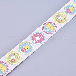 イースターステッカー  粘着ラベルロールステッカー  ギフトタグ  封筒用  パーティー  装飾を提示します  フラットラウンド  カラフル  イースターのテーマ模様  25mm  500PCS /ロールについて&nbsp;DIY-P008-D01