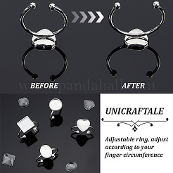 DIY Blank Cuff Ring Making Kit&nbsp;DIY-UN0005-53