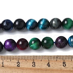 Natural Tiger Eye Beads Strands&nbsp;G-B133-A02-8MM-06