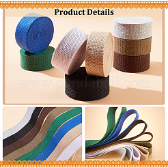 16 Yards 8 Colors Flat Polycotton Bands&nbsp;OCOR-PH0002-50A