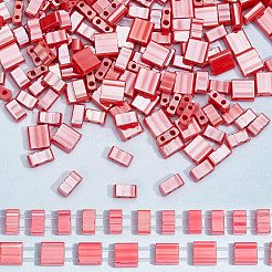 452Pcs 2 Style 2-Hole Opaque Glass Seed Beads&nbsp;SEED-NB0001-76
