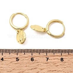 Nuggets Brass Hoop Earrings&nbsp;EJEW-H108-22G
