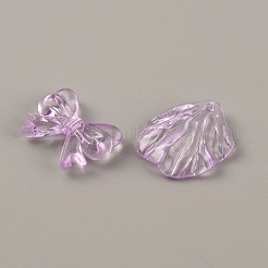 透明なアクリルビーズ  花＆蝶  ミディアム蘭  12~32x12~43x4~9mm  穴：1.2~3mm  30 G /袋&nbsp;OACR-WH0037-01D