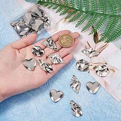 30Pcs 6 Style 304 Stainless Steel Pendant&nbsp;STAS-SZ0002-70P