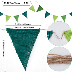 Linen & Twine Pennant Flags Banners&nbsp;DIY-WH20001-99D