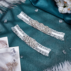 Nylon Lace Elastic Bridal Garters&nbsp;AJEW-WH0661-25B