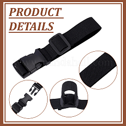 Adjustable Nylon Strap with Plastic Buckle&nbsp;AJEW-WH0871-63B