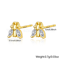 Simple and Elegant S925 Sterling Silver Insects Stud Earrings&nbsp;YF0930-1