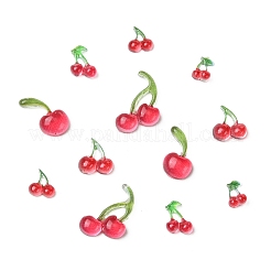 120Pcs 6 Styles Resin Cherry Cabochons&nbsp;MRMJ-CJ0001-33