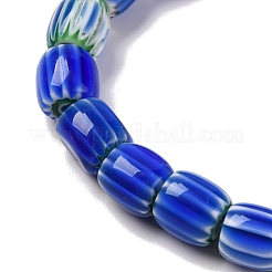 Handmade Lampwork Chevron Beads Strands&nbsp;LAMP-K041-01B-08