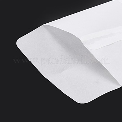 長方形の半透明のパーチメント紙バッグ  ギフトバッグやショッピングバッグ用  透明  12cm  バッグ：9x9x0.02センチメートル&nbsp;CARB-A005-01E