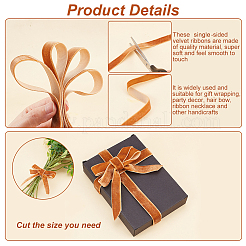 Single Face Velvet Ribbons&nbsp;OCOR-WH0080-14E-01
