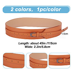 2Pcs 2 Colors PU Leather Chain Belts&nbsp;FIND-GO0001-58