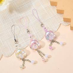 3 個 3 色のアクリルペンダント装飾  合金チェーンを有する  ムーン  ミックスカラー  144mm  1pc /カラー&nbsp;MOBA-SZ0001-10