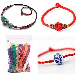ナイロン糸  ミックスカラー  2mm  1bundle / color  19bundles / set&nbsp;NWIR-PH0001-15-2mm-WH