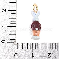 304 Stainless Steel Enamel Pendants&nbsp;LS-STAS-F358-01G-06