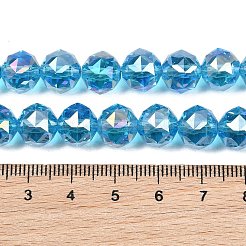 Transparent Electroplate Glass Beads Strands&nbsp;EGLA-N002-34C-B13