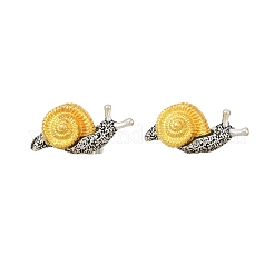 Alloy Two Tone Stud Earrings&nbsp;EJEW-D312-01ASG