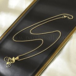 201 Stainless Steel Bicycle Riding Pendant Box Chain Necklaces&nbsp;NJEW-H055-01G