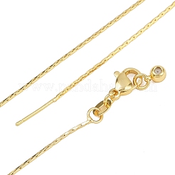0.8MM Brass Boston Link Chain Adjustable Slider Necklaces&nbsp;NJEW-M108-28G-01