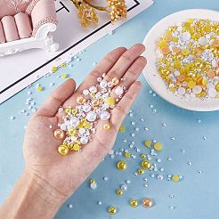 60g Resin patch multi size mixed pearl patch DIY jewelry accessories(2 bags)&nbsp;JX586D