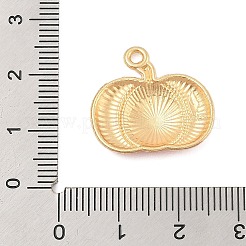 感謝祭の合金エナメルペンダント  ゴールドカラー  カボチャ  20x21x3mm  穴：1.6mm&nbsp;FIND-Z064-03C