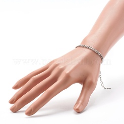Non-Tarnish 304 Stainless Steel Curb Chain Bracelets&nbsp;BJEW-JB06611