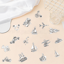 80Pcs 16 Styles Tibetan Style Alloy Pendants&nbsp;FIND-BM0001-44