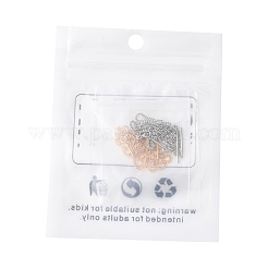 8個 2色真鍮スタッドピアス金具  アメリカンピアス  ニッケルフリー  ミックスカラー  82~85x1mm  ピン：0.5mm  4個/カラー&nbsp;KK-FS0001-52