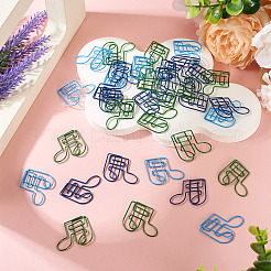 ペット用プラスチックペーパークリップ 90色 3個  音符  ミックスカラー  27.5x32.5x2.5mm  30個/カラー&nbsp;AJEW-TA0003-06