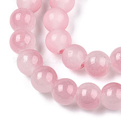 Baking Paint Imitation Jade Glass Round Bead Strands&nbsp;X1-DGLA-N003-10mm-03