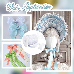 24.5~25 Yards Polyester Ruffled Ribbon&nbsp;SRIB-AR0001-11A