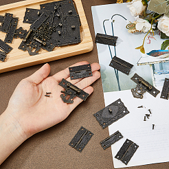 8Sets Wooden Box Lock Catch Clasps&nbsp;IFIN-FH0001-96