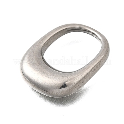 304ステンレスペンダント  変色防止  長方形のチャーム  ステンレス鋼色  19x14.5x3mm  穴：12x10mm&nbsp;STAS-Q362-02A-P