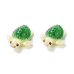 オペーク樹脂カボション  海洋動物シリーズ  カメ  ライトゴールデンロッドイエロー  26.5x22x9.5mm&nbsp;RESI-I043-03