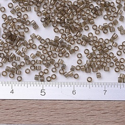 MIYUKIデリカビーズ  シリンダー  日本製シードビーズ  11/0  （db0123)透明スモーキーオリーブ光沢  1.3x1.6mm  穴：0.8mm  約20000個/袋  100 G /袋&nbsp;SEED-J020-DB0123