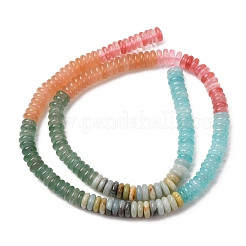 Cherry Quartz Glass & Natural Flower Amazonite & Dyed White Jade Beads Strands&nbsp;X-G-H333-02E