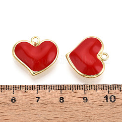 Brass Enamel Pendants&nbsp;KK-N265-07G