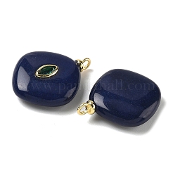 Dyed Natural White Jade Pendants&nbsp;G-H328-06G-B15