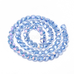 Electroplate Glass Beads&nbsp;EGLA-Q091-14mm-A11