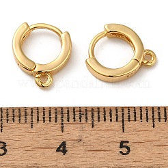 Brass Earring Findings&nbsp;KK-O100-02A-G