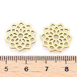 304 Stainless Steel Filigree Joiners Links&nbsp;X-STAS-T044-40G