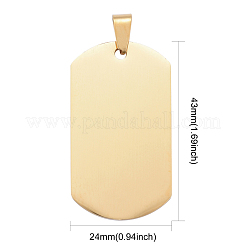 PVD Vacuum Plating 304 Stainless Steel Big Pendants&nbsp;STAS-I140-19E-G